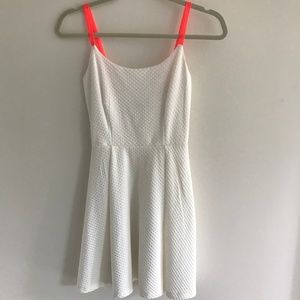 Soprano White Dress with Neon Straps XS